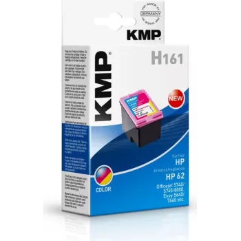 KMP H161 tri-colour mustepatruuna (syaani, magenta, keltainen) HP 62 – 4,5 ml 1741.4830