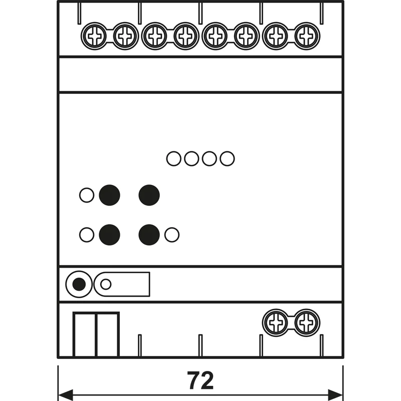JUNG KNX DALI-2 toimilaite väri 4-kertainen, DIN-kisko, 4 TE, Secure (300041SDA2R)