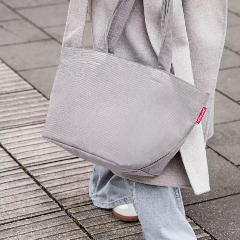reisenthel shopper M ostoskassi polyesteri Cord Grey 15L ZS7084