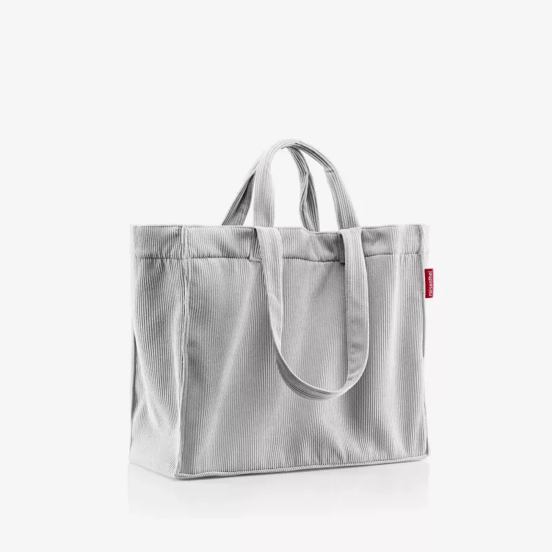Reisenthel Softshopper Cord Grey olkalaukku polyesteri 47x38,5 cm GR7084