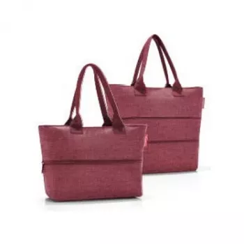Reisenthel shopper e1 ostoskassi Twist Maroon 12L RJ3104