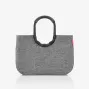 reisenthel loopshopper L ostoskori, Twist Silver, 25 L, alumiinirunko, polyesteri OR7052