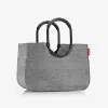 reisenthel loopshopper L ostoskori, Twist Silver, 25 L, alumiinirunko, polyesteri OR7052
