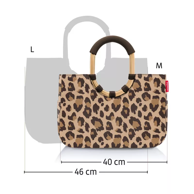reisenthel loopshopper L ostoskori, Twist Silver, 25 L, alumiinirunko, polyesteri OR7052