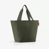 reisenthel Shopper M cord dark matcha ostoskassi ZS5057 - 15 litran tilavuus