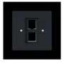 Busch-Jaeger keskiölevy kannatinrenkaalla Modular Jack 2561-02-45M 2CKA001753A9929