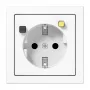 Jung LS5520.30WW FI-SCHUKO-pistorasia FI 30 mA, alppivalkoinen