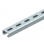 OBO Bettermann asennuskisko C-profiili 41x21 mm, rakoiltu, 2000 mm, kuumasinkitty teräs, raon leveys 22 mm 1122933
