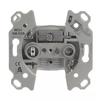 BUSCH-JAEGER 0230-102 antenniliitäntäosa, 2 lähtöä, pääterasia, valkoinen 2CKA000230A1554