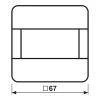Jung CD17180 automaattikytkin 1,1 m standard liiketunnistinosa (CD17180)
