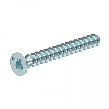 OBO Bettermann 2003271 laiteruuvi M4 x 10 mm Pozidriv PZ1 litteäkanta sinkitty teräs 50 kpl