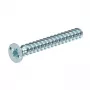 OBO Bettermann 2003271 laiteruuvi M4 x 10 mm Pozidriv PZ1 litteäkanta sinkitty teräs 50 kpl