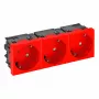OBO BETTERMANN Connect 45 STD-D3SC SRO3 3-osainen suojakosketinpistorasia, 33° kulma, musta 6120509