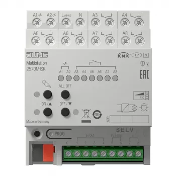 JUNG 2570M1SR KNX IP moniasema, DIN-kisko, 4 TE, Secure