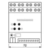 JUNG 2570M1SR KNX IP moniasema, DIN-kisko, 4 TE, Secure