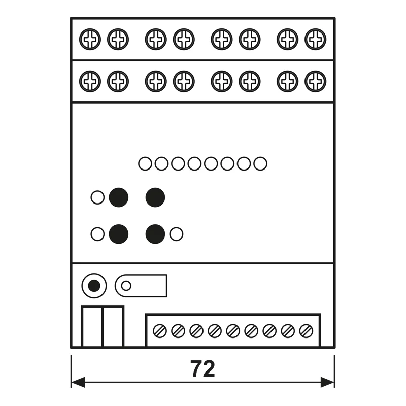 JUNG 2570M1SR KNX IP moniasema, DIN-kisko, 4 TE, Secure