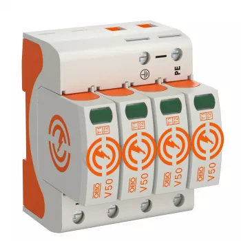 OBO BETTERMANN CombiController V50 V50-4-280 4-napainen 280V tyyppi 1+2 ylijännitesuoja (5093513)