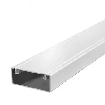 OBO PLM D 0410 RW asennuskanava, metalli, palosuojakankaalla, 40x100x2000 mm, puhtaanvalkoinen 7218006