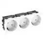 OBO BETTERMANN Connect 45 STD-D3SC RW3 3-osainen Schuko-pistorasia 33° puhtaanvalkoinen 6120503