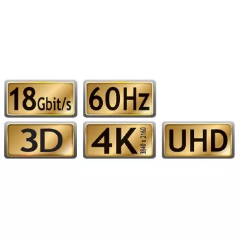 MAXTRACK C 215-2 L HDMI-kaapeli 2 m musta 4K Ultra HD 18 Gbps HDMI 2.0