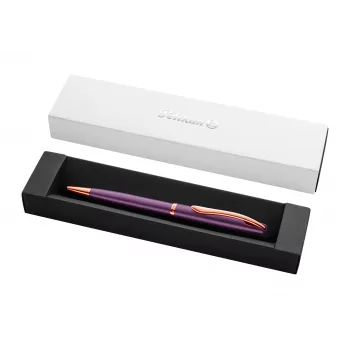 Pelikan Jazz Noble Elegance kuulakärkikynä, violetti, kromikoristerengas, kiertomekanismi, sininen medium-kärki, lahjarasia 400198310