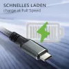 Maxtrack C531-2L USB-C - USB-C kaapeli 3.2 Gen2 10Gbps 100W PD 2 m musta