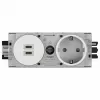 Hager Winsta uppoasennettava SCHUKO-pistorasia 2x USB-C PD 20W laturilla, puhtaanvalkoinen GS17009016