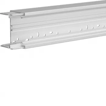 HAGER BRH6510019016 kaapelikanavan alaosa, halogeeniton, puhtaanvalkoinen, 65x100mm, 2 000 mm