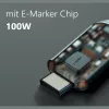 MAXTRACK C532-1L USB 2.0 spiraalikaapeli, USB-A - USB-C, 1 m, musta, kullatut koskettimet