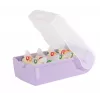 HAN CROCO A7 vaakasuunta korttikotelo, pastellivioletti läpinäkyvä runko ja kirkas kansi, polypropeeni, 1 kpl 997-887