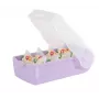HAN CROCO A7 vaakasuunta korttikotelo, pastellivioletti läpinäkyvä runko ja kirkas kansi, polypropeeni, 1 kpl 997-887