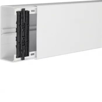 HAGER TEH FB6013009016 kaapelikanavajärjestelmä laite-/väliseinäasennusvaihtoehdolla, PVC, puhtaanvalkoinen, 60x130x2000 mm