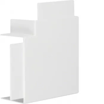 HAGER lattakulma halogeeniton PVC 60x110mm liikennevalkoinen RAL 9016 LF/FB-rintakanavalle LF6011059016
