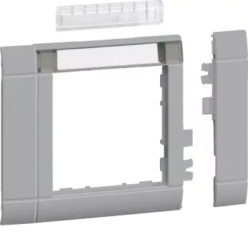 HAGER GR0802ALAN modulaarinen kehyskansi, ZS 55, 80x80 mm, vaaleanharmaa, halogeeniton