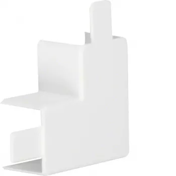 HAGER lattakulmaliitin hfr PVC LF3003059016 LF 30x30mm liikennevalkoinen