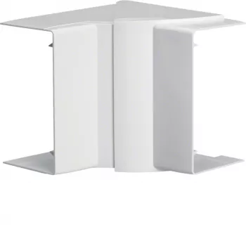 HAGER säädettävä sisäkulma LFF6011049016 LF/LFF/LFH 60x110 kanavalle, PVC, valkoinen