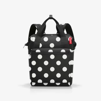 reisenthel allrounder R reppu polyesteri musta/valkoinen 12 L (JR7073)