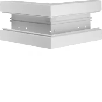Hager BR6517039016 ulkokulma kaapelikanavalle 170x68 mm, valkoinen
