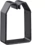 Hager BA6 Johdonpitoklipsi johdotuskanavalle 60x40 mm, PVC, musta, 50 kpl (B600403)