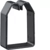 Hager BA6 Johdonpitoklipsi johdotuskanavalle 60x40 mm, PVC, musta, 50 kpl (B600403)