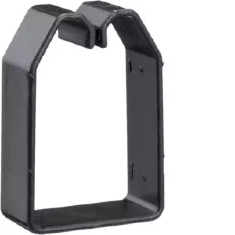 Hager BA6 Johdonpitoklipsi johdotuskanavalle 60x40 mm, PVC, musta, 50 kpl (B600403)