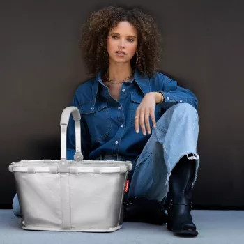 reisenthel Carrybag ostoskori Silver Crackle BK7088 22L