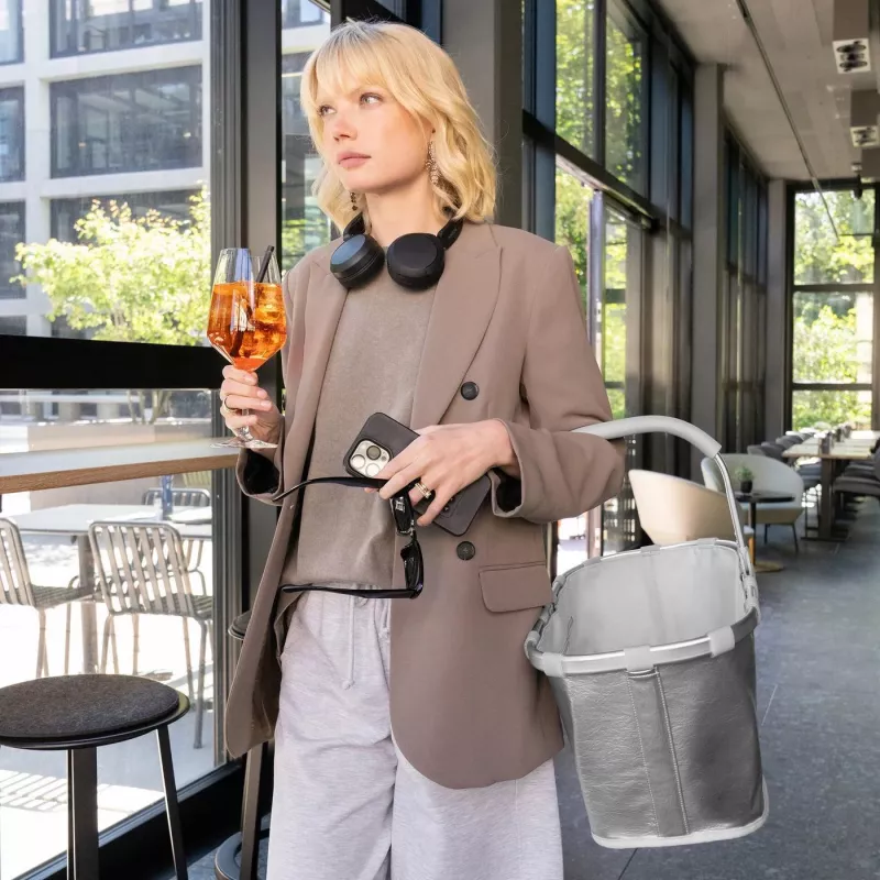 reisenthel Carrybag ostoskori Silver Crackle BK7088 22L