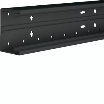 Hager BR6510019011 Tehalit BR kaapelikanavan alaosa, PVC, grafiitinharmaa, 80 mm, etulukitus, 2 m