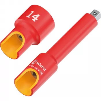 Wera 8790 A VDE-eristetty hylsy 1/4 tuuman kiinnitys 8 mm 05005929001
