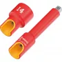 Wera 8790 A VDE-eristetty hylsy 1/4 tuuman kiinnitys 8 mm 05005929001