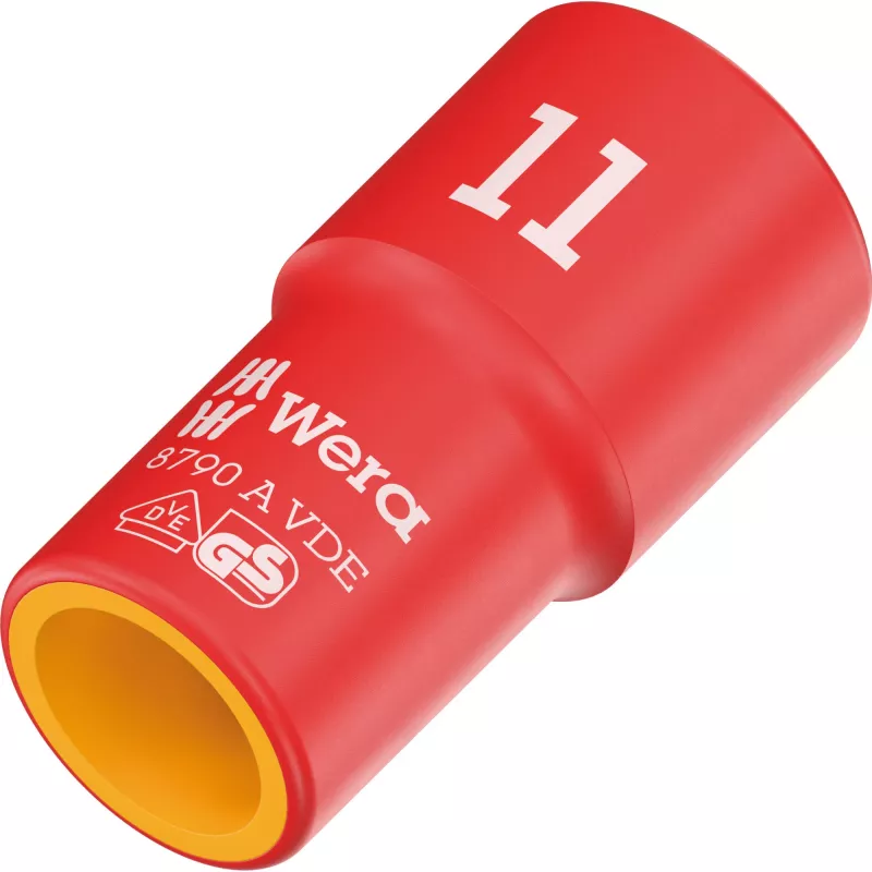 Wera 8790 A VDE-eristetty hylsy 1/4 tuuman kiinnitys 8 mm 05005929001