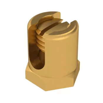 OBO BETTERMANN maadoitusruuvi M6 25 mm messinki kiinnityskierteellä EKL 25 (6404006)