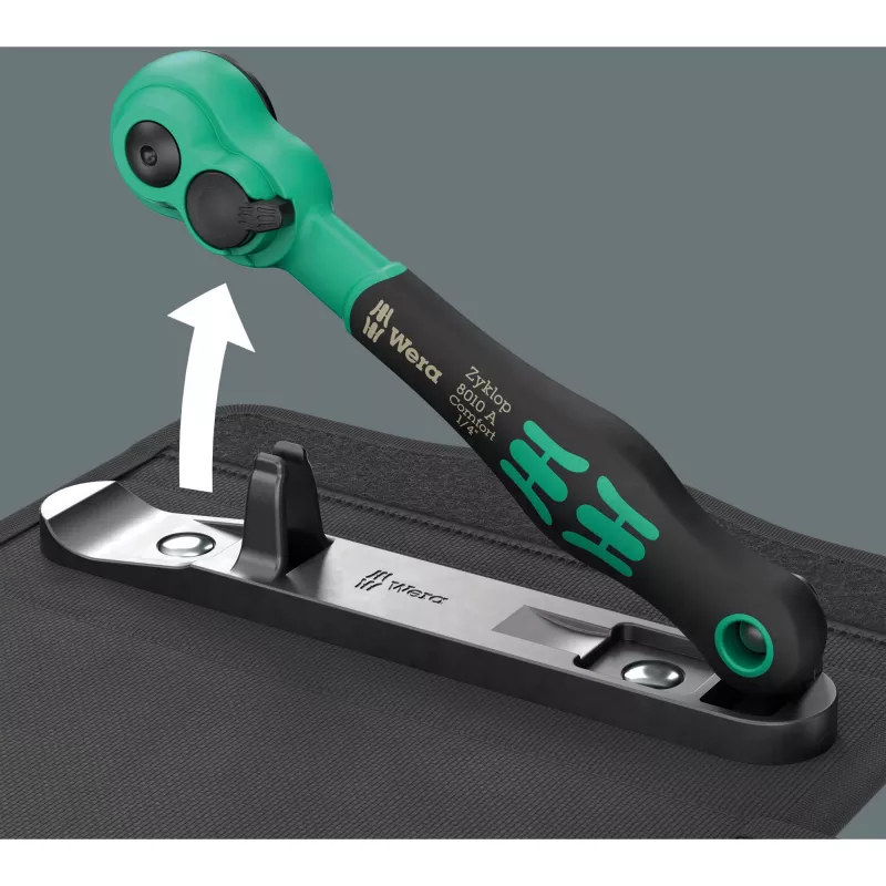 Wera 8100 SA 13 Zyklop Speed räikkäpää 1/4 tuuman kiinnitys, 152 mm, kromi-vanadiini 05004022001