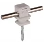 DEHN 204006 johdinpidike 8 mm pyöreälle langalle, harmaa